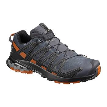 Salomon XA PRO 3D v8 GORE TEX WIDE - Tmavo Modre Turistické Topánky Panske, SALO004